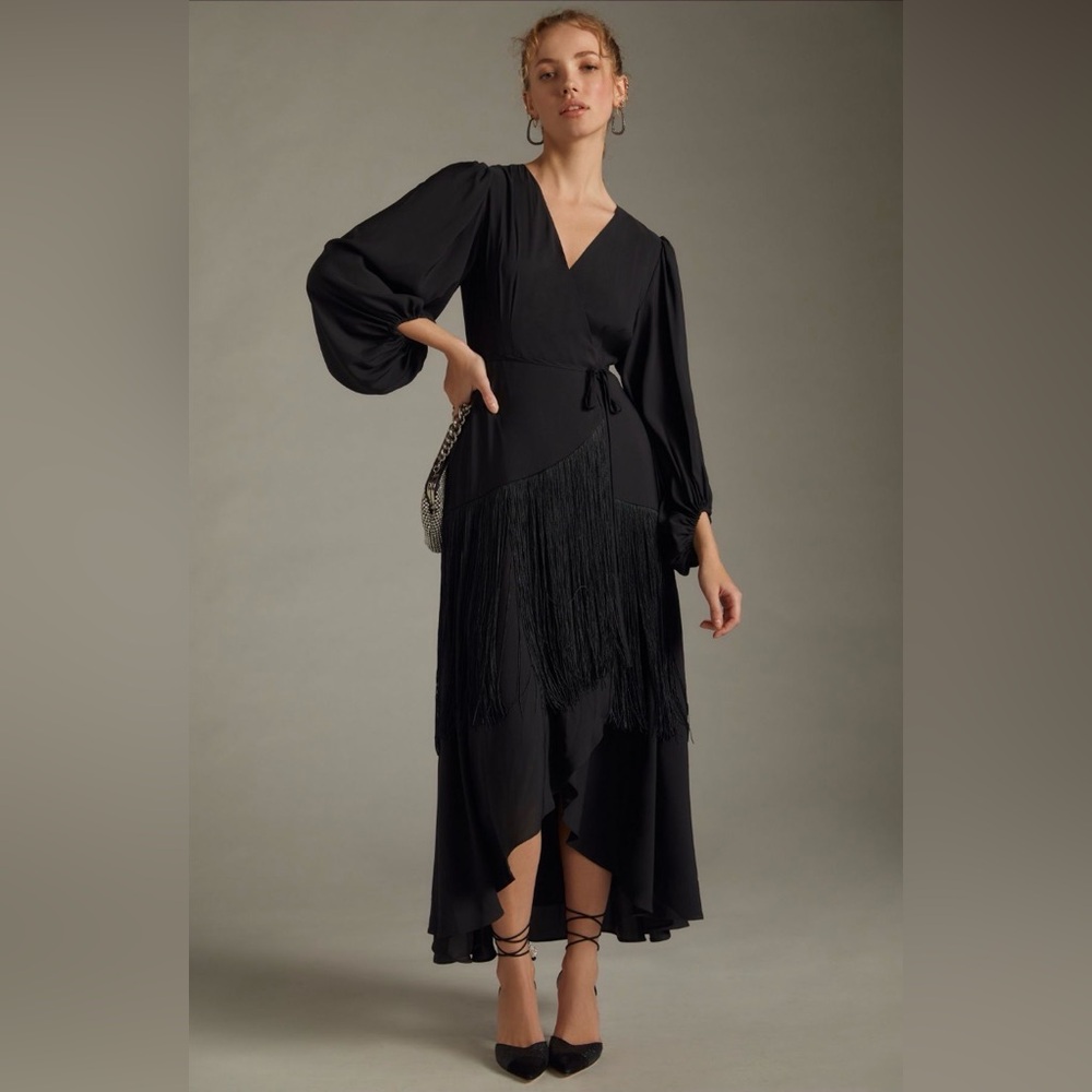 Hutch Fringe Wrap Dress